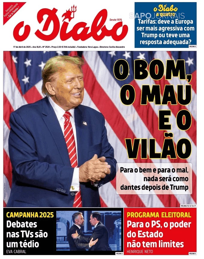 Capa do Jornal O Diabo